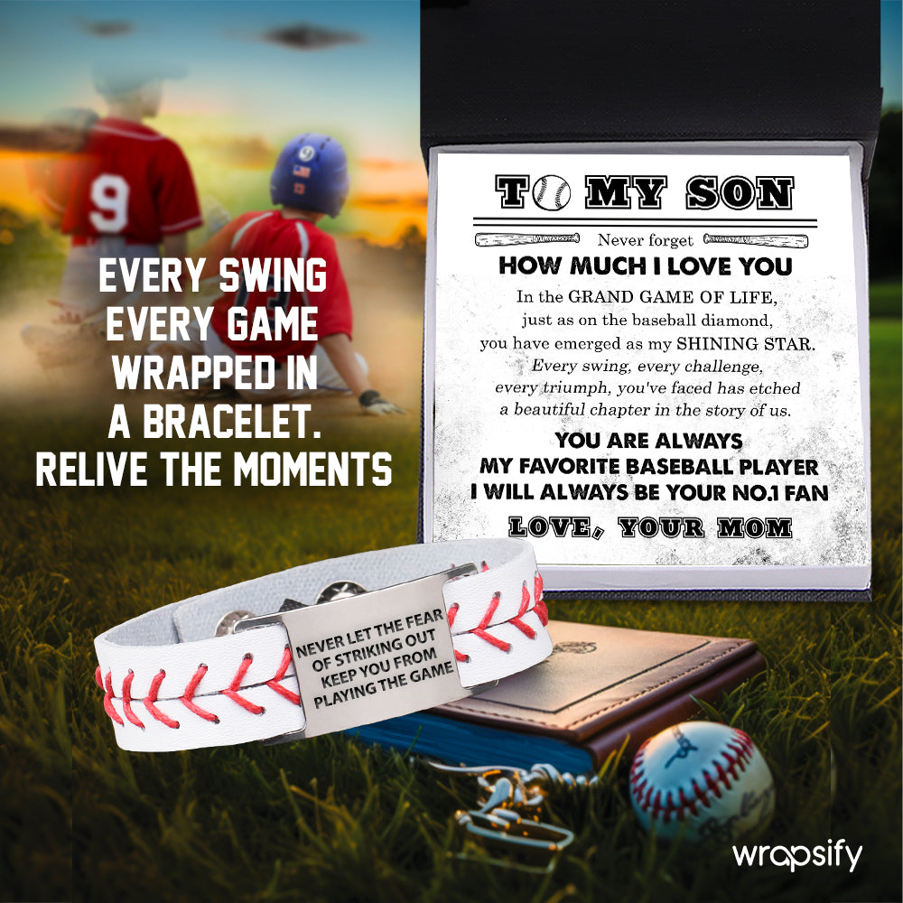 Baseball Bracelet - Baseball - To My Son - From Mom - You Have Emerged As My Shining Star - Gbzj16029