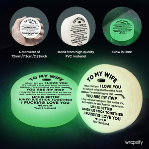 Glowing Puck - Hockey - To My Wife - You Are My MVP - Gaw15002