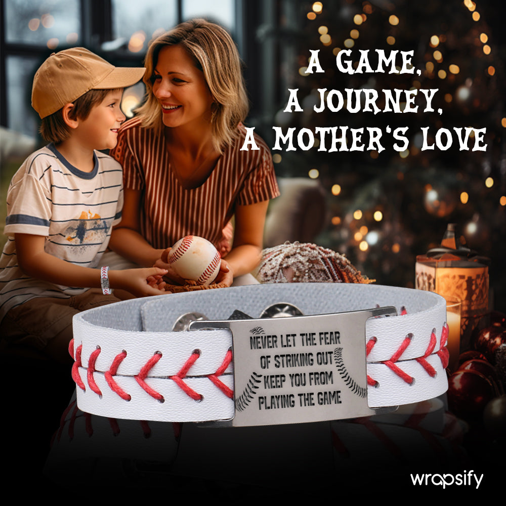 Baseball Bracelet - Baseball - To My Son - From Mom - Just Do Your Best - Gbzj16031
