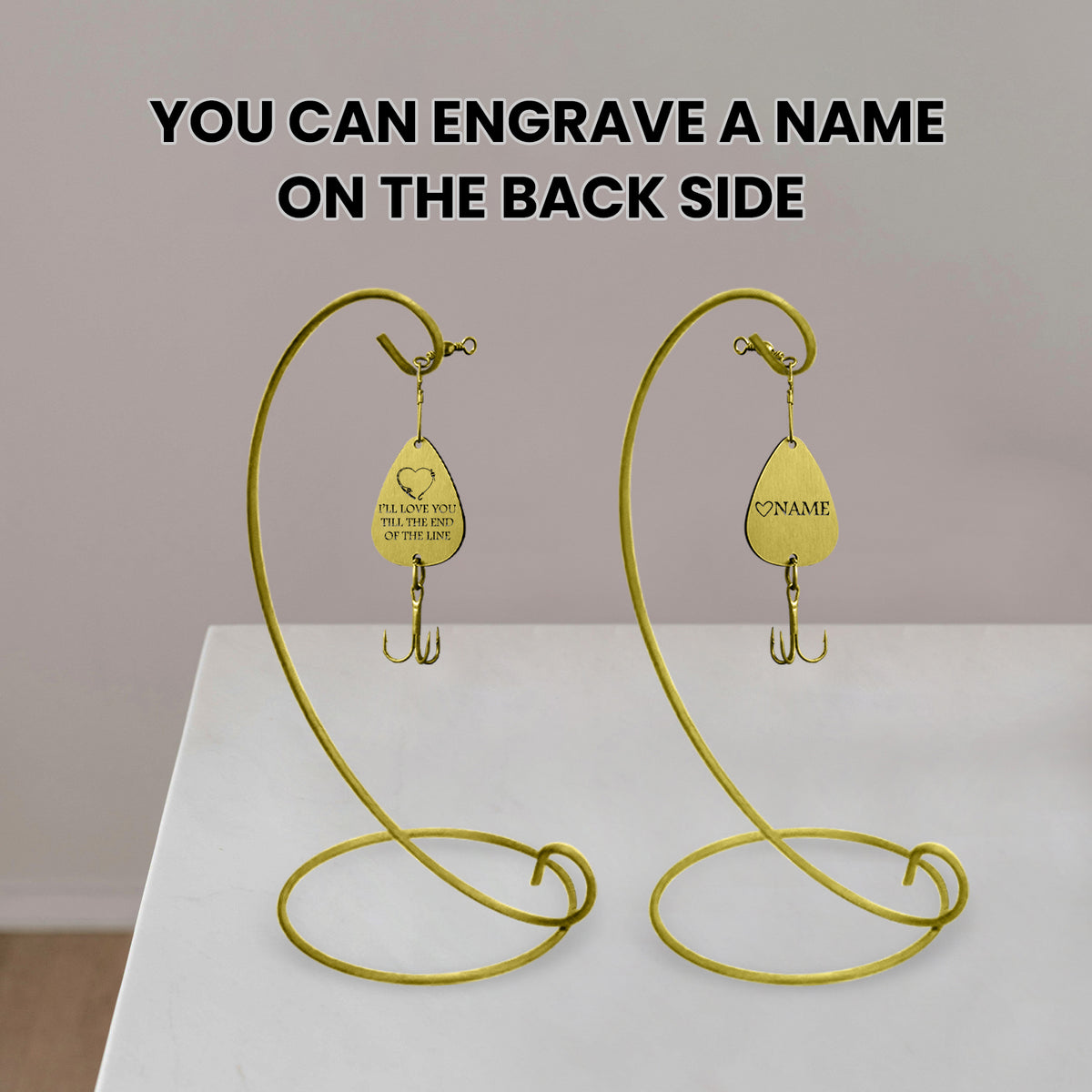 Catch of a Lifetime! Engrave Your Love on His Hook - Gfa26003