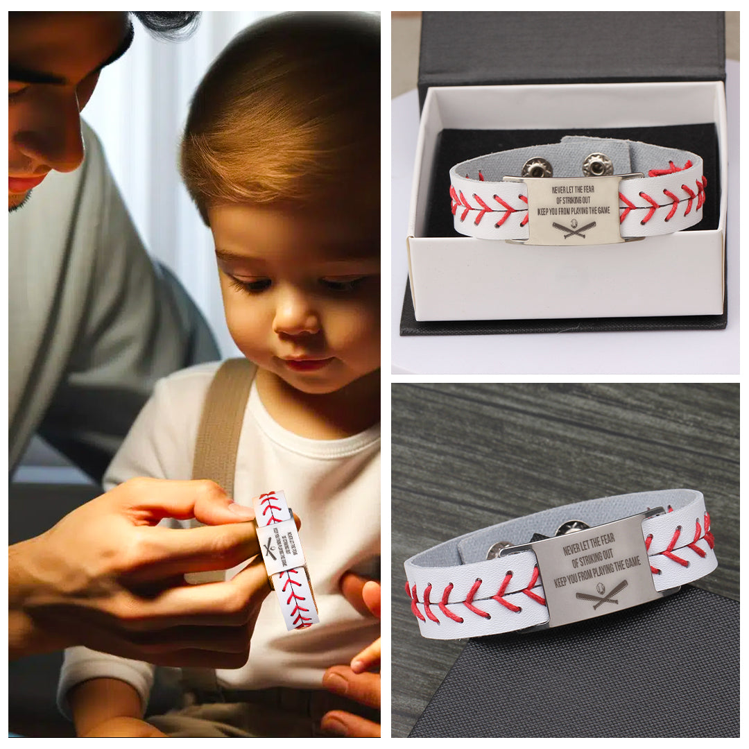 Personalized Baseball Bracelet - Baseball - To My Son - From Dad - How Much I Love You - Gbzj16010