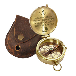 Engraved Compass - Family - To My Love - We're Lost Together - Gpb26215