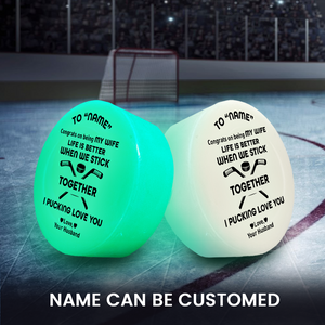 Personalized Hockey Puck - Hockey - To My Wife - Congrats On Being My Wife - Gai15018