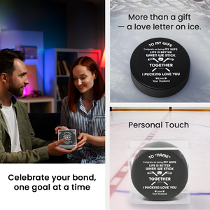 Personalized Hockey Puck - Hockey - To My Wife - Congrats On Being My Wife - Gai15018