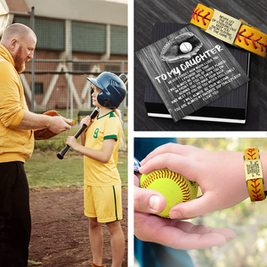 Personalized Softball Bracelet For Daughter - Gbzk17012