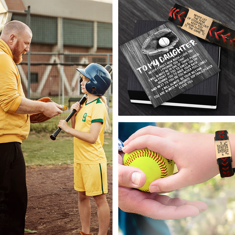 Personalized Softball Bracelet For Daughter - Gbzk17012