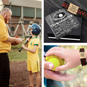 Personalized Softball Bracelet For Daughter - Gbzk17012