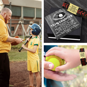 Personalized Softball Bracelet For Daughter - Gbzk17012