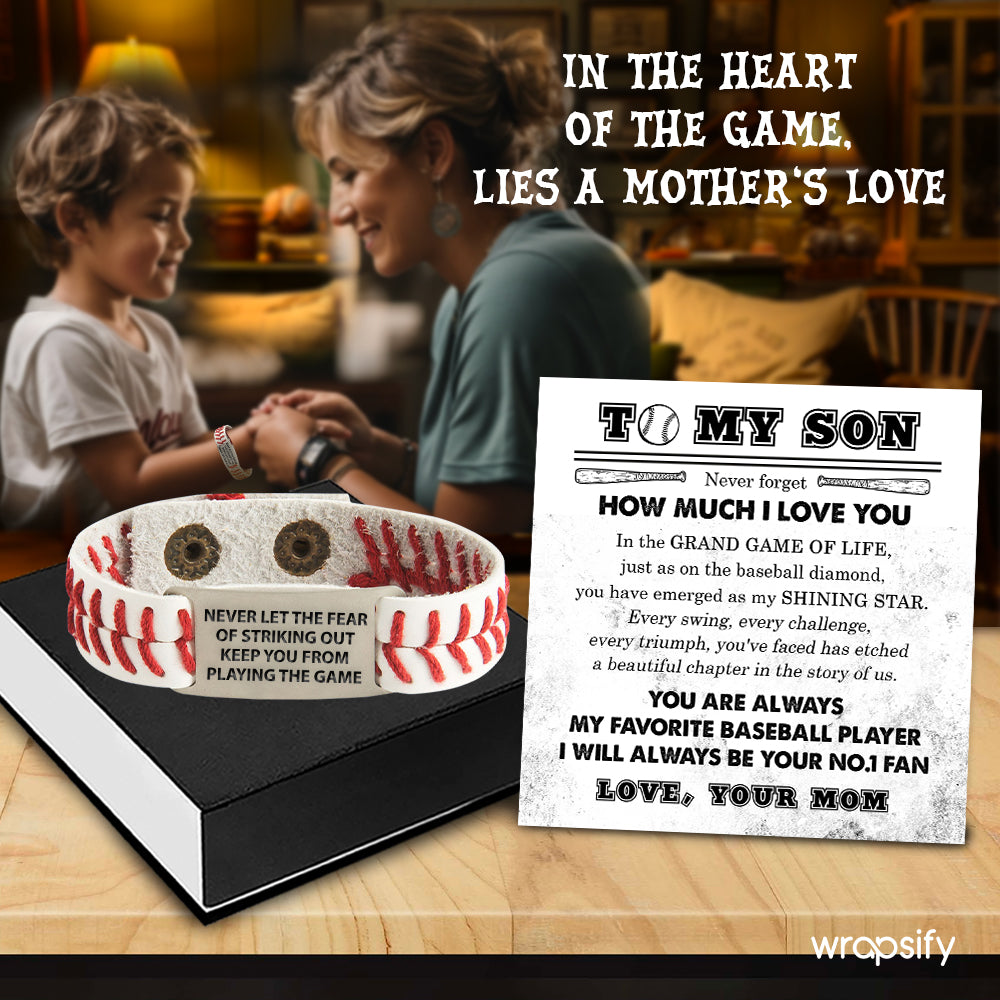Baseball Bracelet - Baseball - To My Son - From Mom - You Have Emerged As My Shining Star - Gbzj16029
