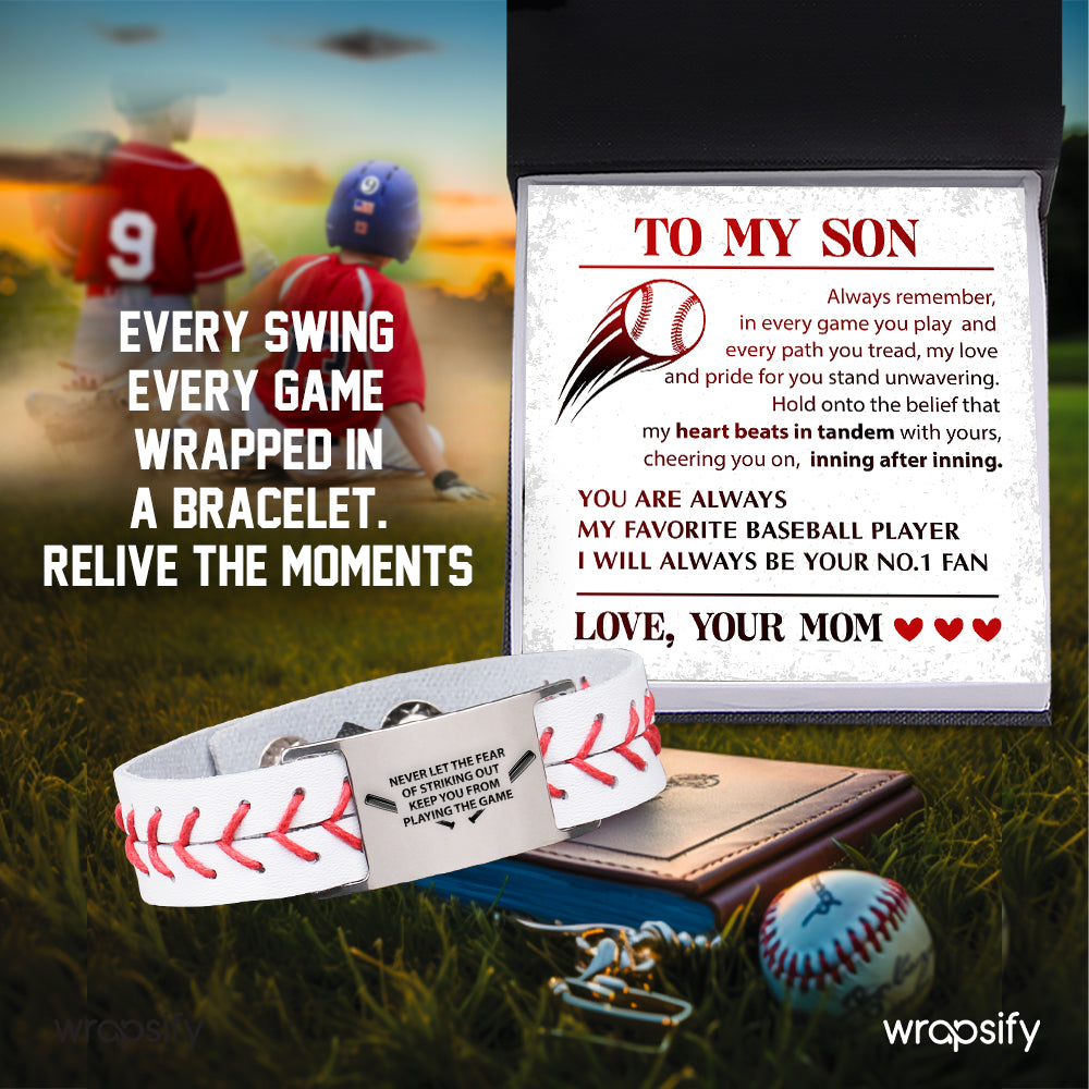 Baseball Bracelet - Baseball - To My Son - From Mom - My Love And Pride For You Stand Unwavering - Gbzj16032