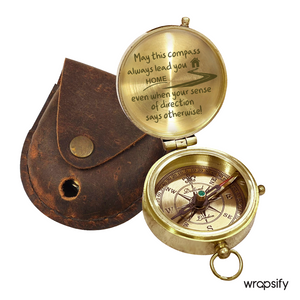 Pointing the Way (Even if We're Lost) - Engraved Compass to Guide & Giggle For Your Teen - Gpb16065