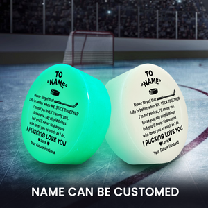 Score Romantic Points - Customized Hockey Puck for Your Future Wife - Gai25003