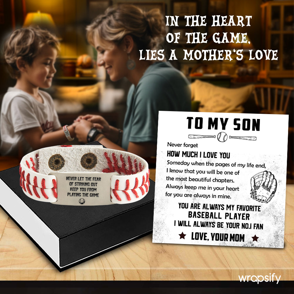 Baseball Bracelet - Baseball - To My Son - From Mom - You Are Always In Mine - Gbzj16030