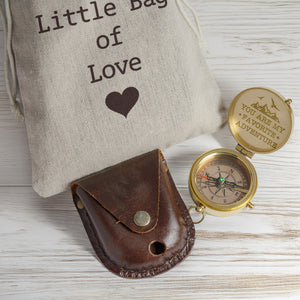 Personalized Engraved Compass - 10th & 50th Anniversary Gift - Gpb26247