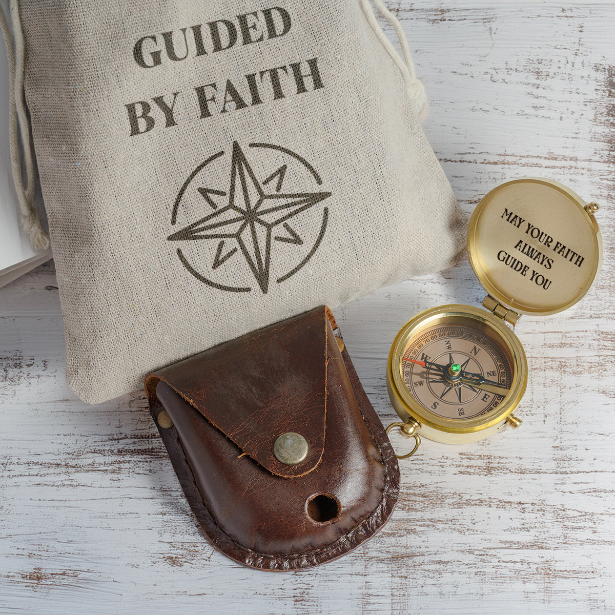 One Step with Faith, Forever Guided - May Your Faith Always Guide You - Confirmation & Communion Compass - Gpb16083