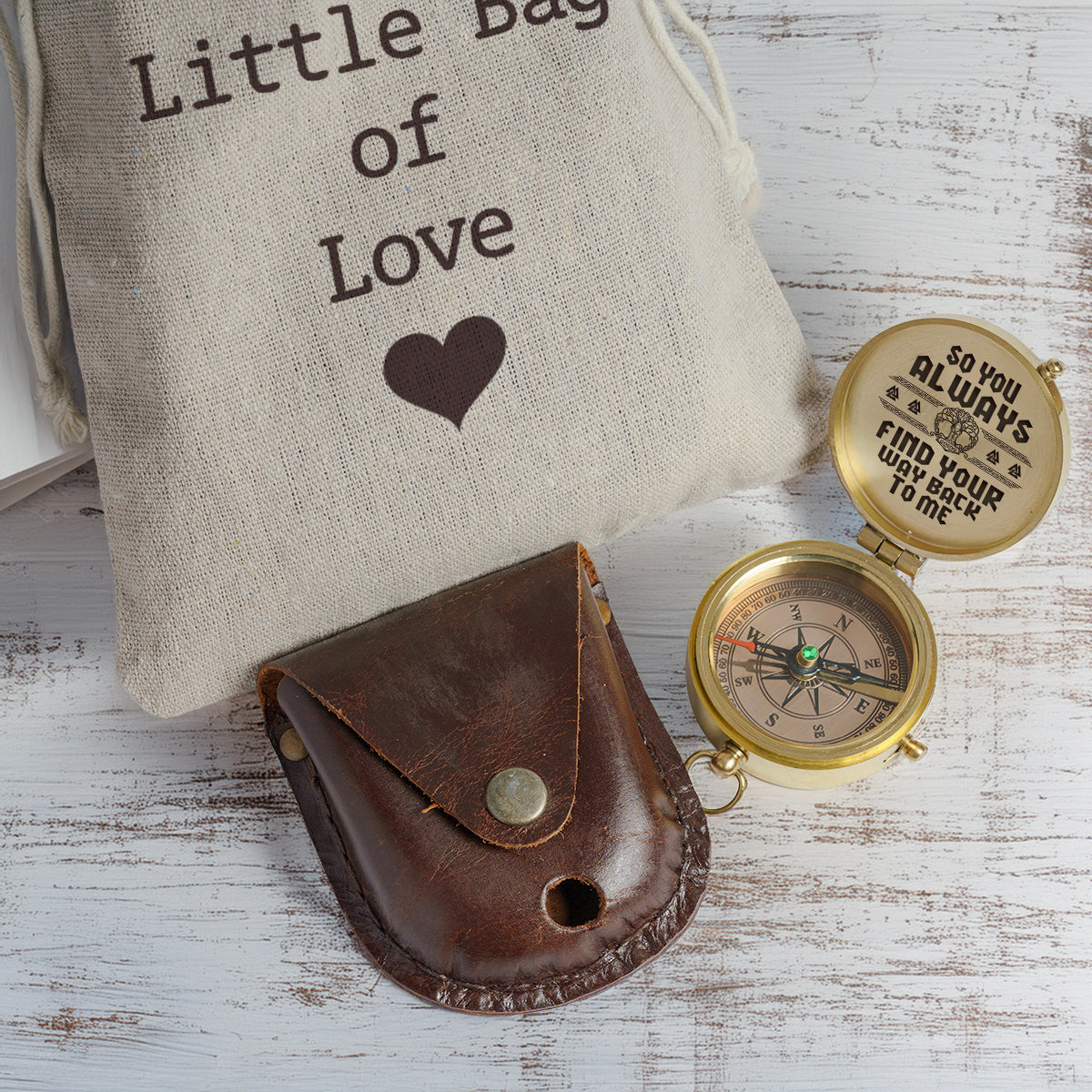 Personalized Engraved Viking Compass - Gpb26040