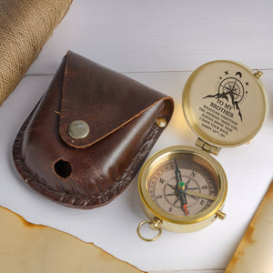 Engraved Compass - Family - To My Brother - Whatever Direction The Journey Takes You, Always Know That I Have Your Back - Gpb31001