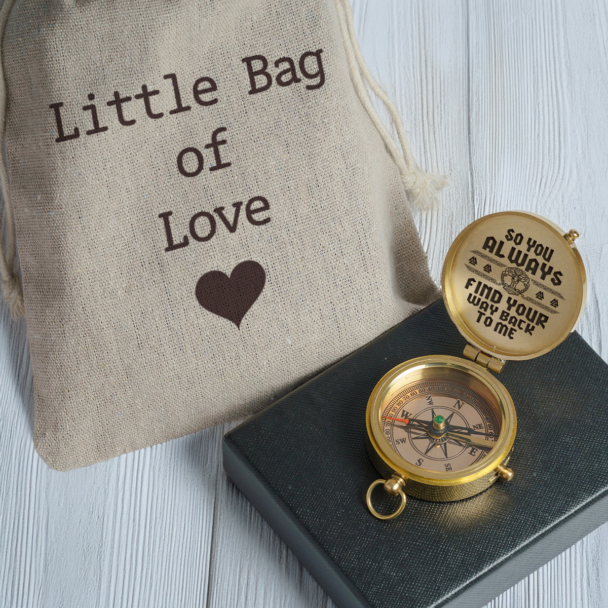 Personalized Engraved Viking Compass - Gpb26040