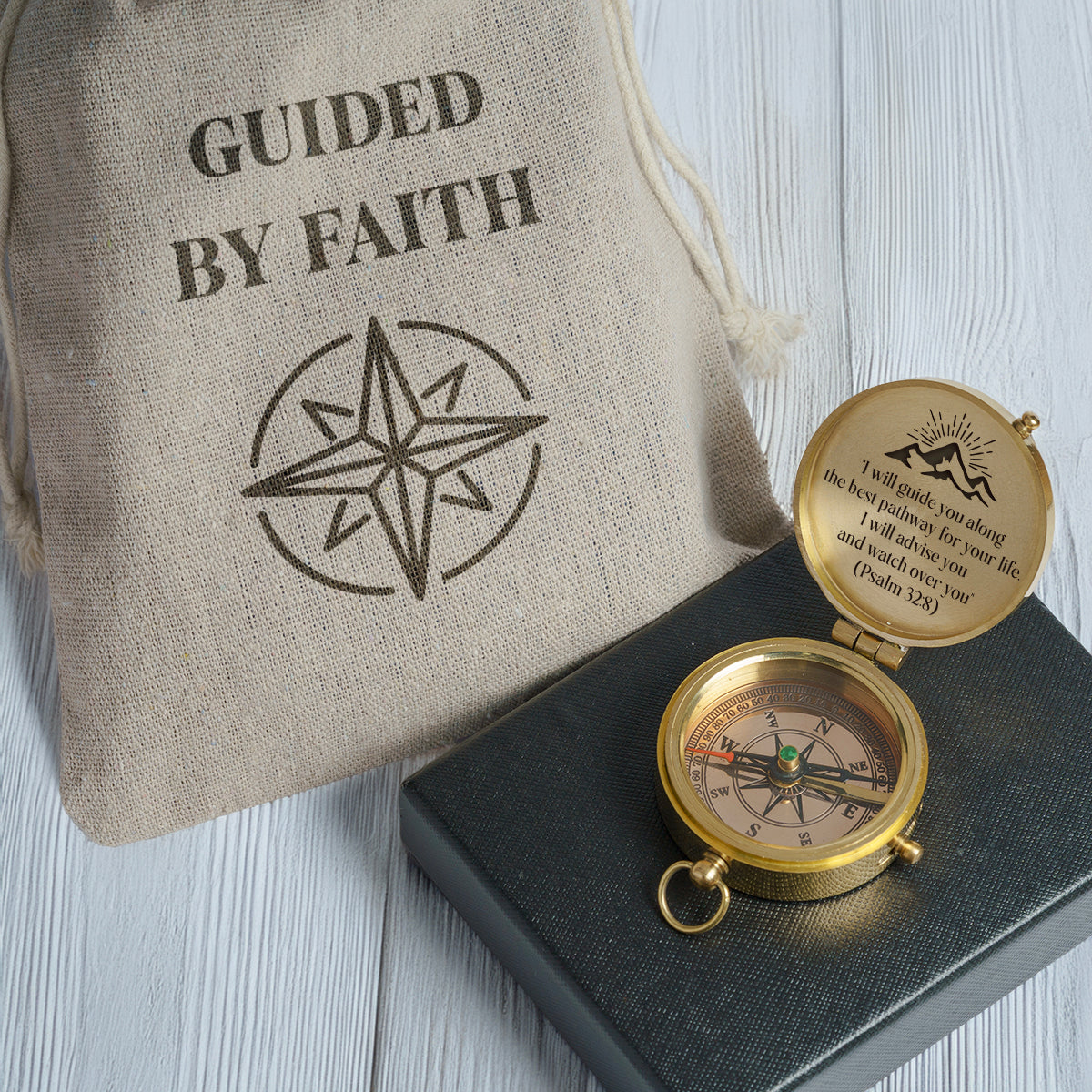 One Step with Faith, Forever Guided - I Will Advise You And Watch Over You - Confirmation & Communion Compass - Gpb16088