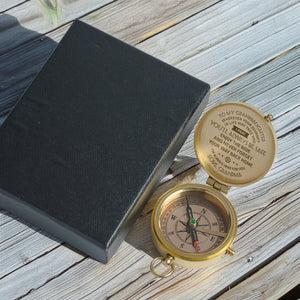 Personalized Engraved Compass - Family - To My Granddaughter - From Grandma - I Pray You'll Always Be Safe - Gpb23005