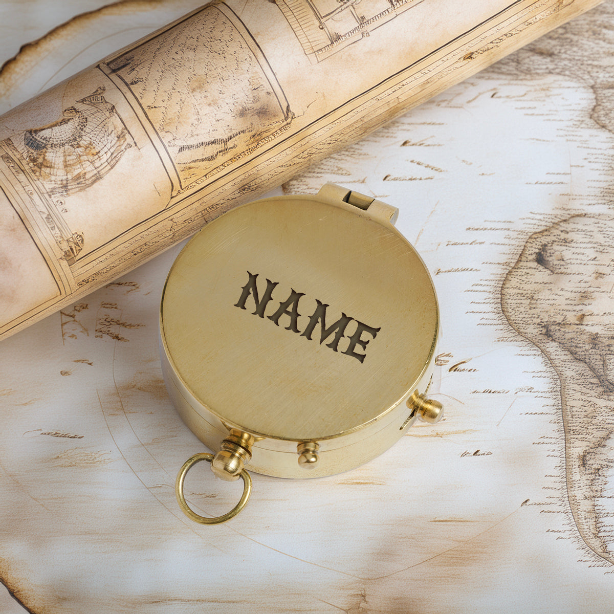 Personalized Motorcycle Compass Gift - When The Road Separates You, This Keeps You Close - Gpb26001