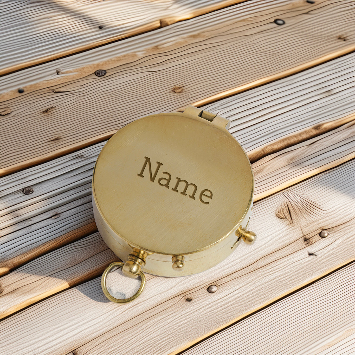 Personalized Engraved Compass - Family - To My Grandson - From Grandpa - I Pray You'll Always Be Safe - Gpb22004