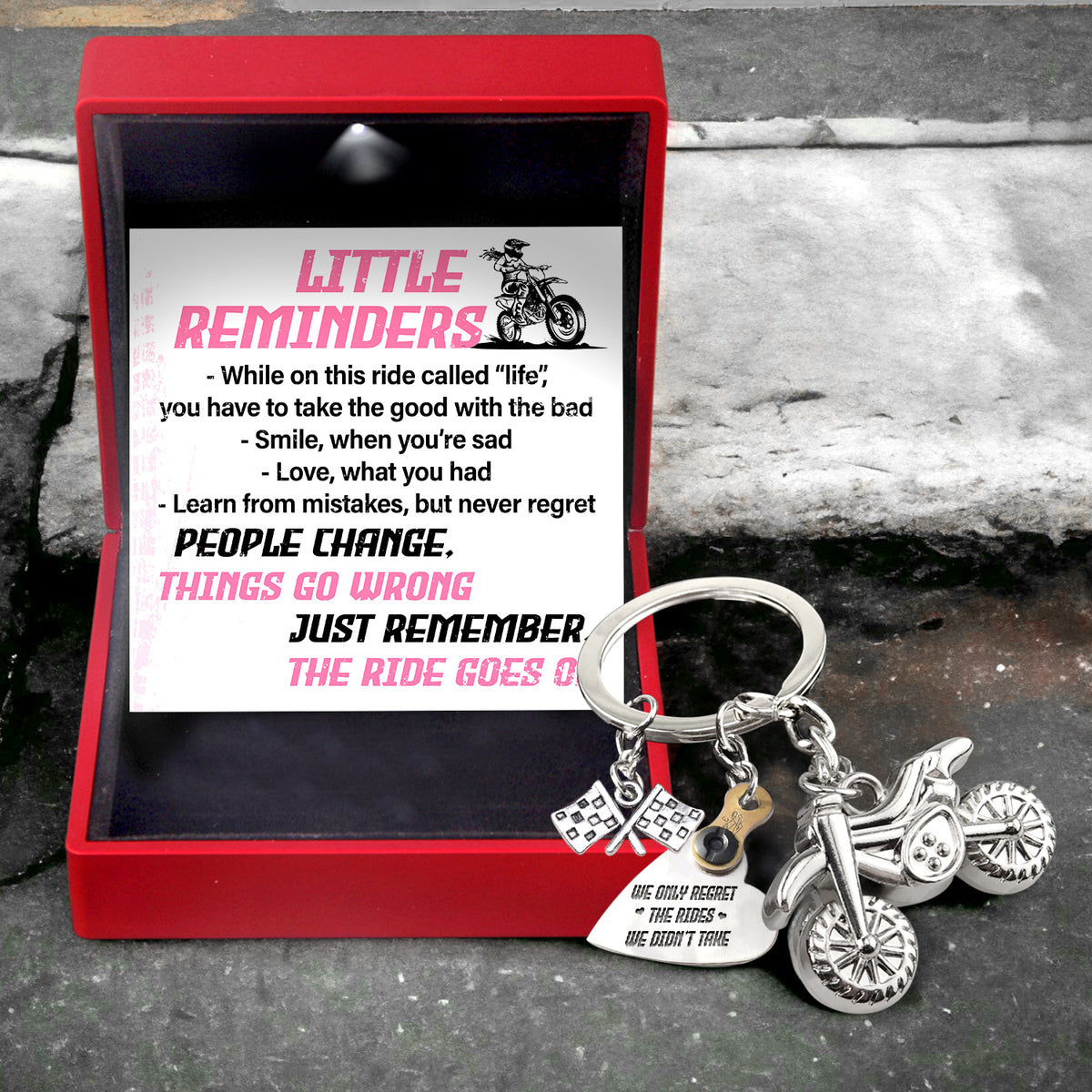 Dirt Bike Rider & Motocross Rider - Biker - To Myself - Just Remember The Ride Goes On - Gkex34001