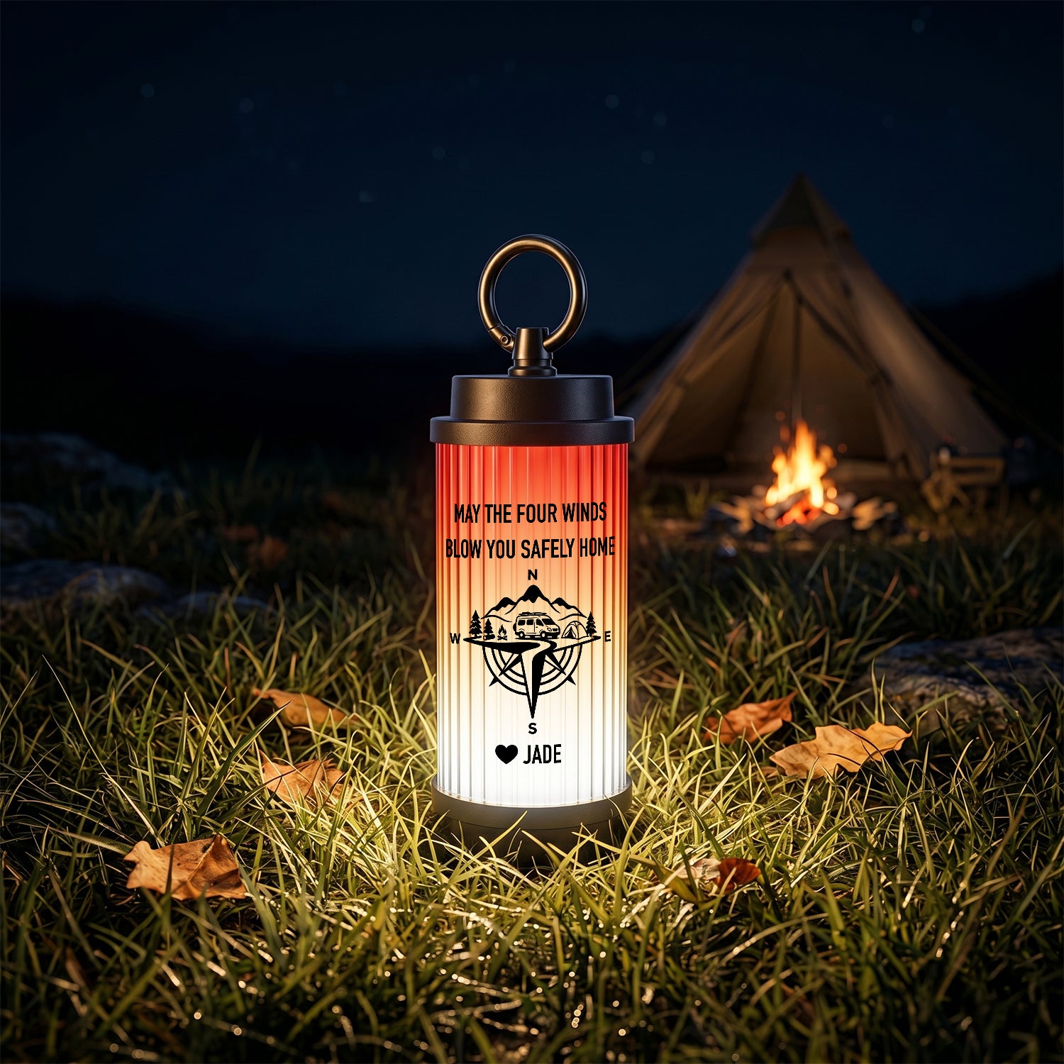 Custom Camping Light for Dad, Son or Husband - Personalized Outdoor Gift for Fishing, Hiking, Camping - Gen26007