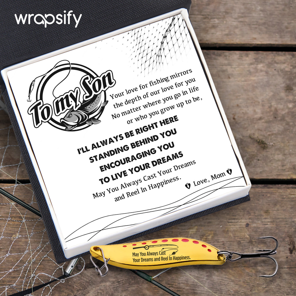 Fishing Lures - Fishing - To My Son - I’ll Always Be Right Here - Gfaa16007