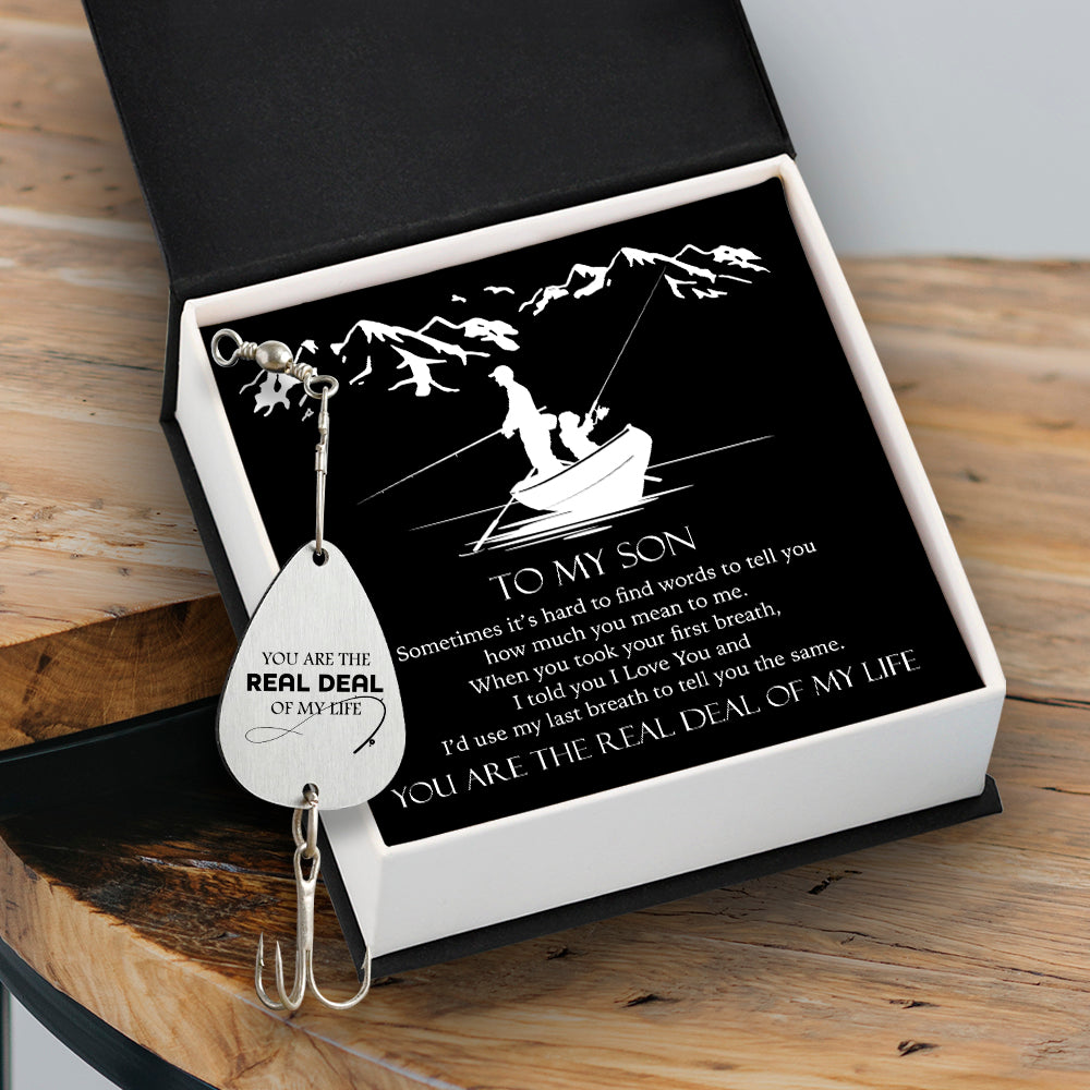 Personalized Engraved Fishing Hook - Fishing - To My Son - You Are The Real Deal Of My Life - Gfa16007