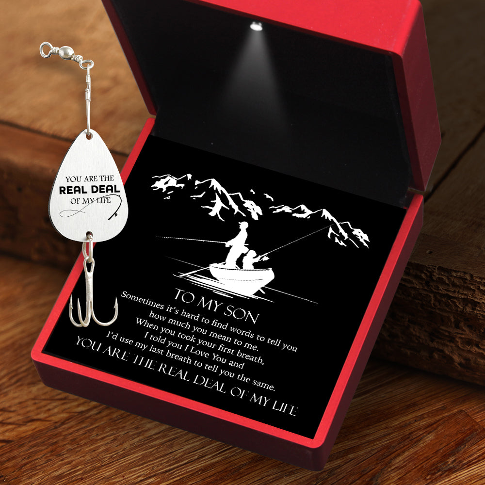Personalized Engraved Fishing Hook - Fishing - To My Son - You Are The Real Deal Of My Life - Gfa16007