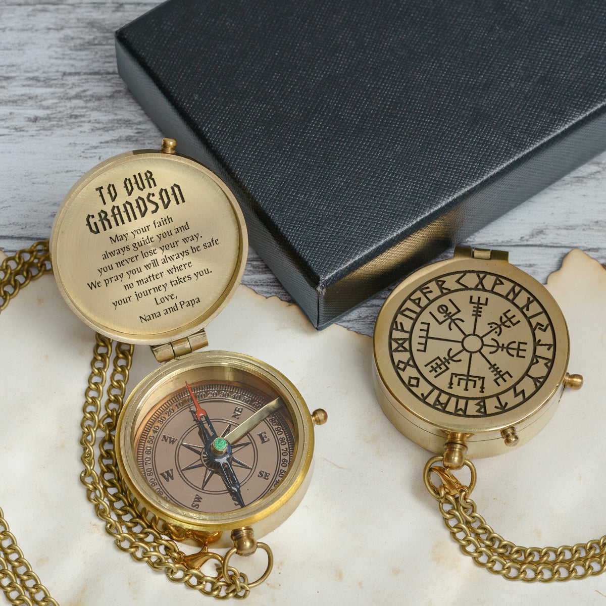 One Step with Faith, Forever Guided - May Your Faith Always Guide You - Baptism & Communion Compass - Gpb22021