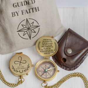 One Step with Faith, Forever Guided - I Will Strengthen You And Help You - Communion & Confirmation Compass - Gpb16090