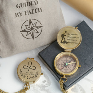 One Step with Faith, Forever Guided - May Your Faith Always Guide You - Communion & Confirmation Compass - Gpb16084
