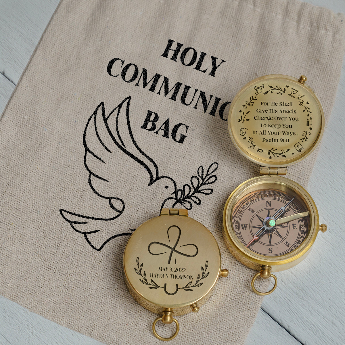 One Step with Faith, Forever Guided - Keep You In All Your Ways - Baptism & Communion Compass - Gpb16089