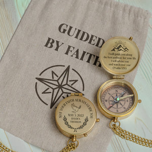 One Step with Faith, Forever Guided - I Will Advise You And Watch Over You - Confirmation & Communion Compass - Gpb16088