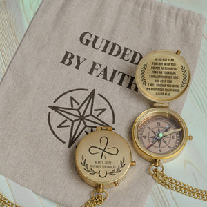 One Step with Faith, Forever Guided - I Will Strengthen You And Help You - Communion & Confirmation Compass - Gpb16090