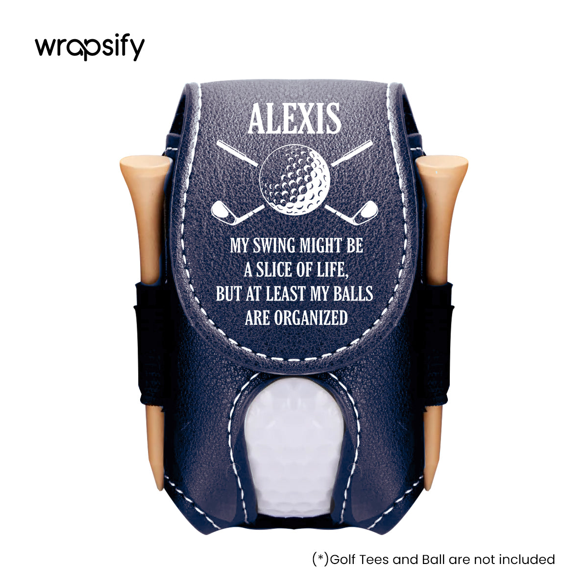 Personalized Golf Tees Pouch - Golf - To Myself - A Place For My Balls That Isn't The Round - Gav34001