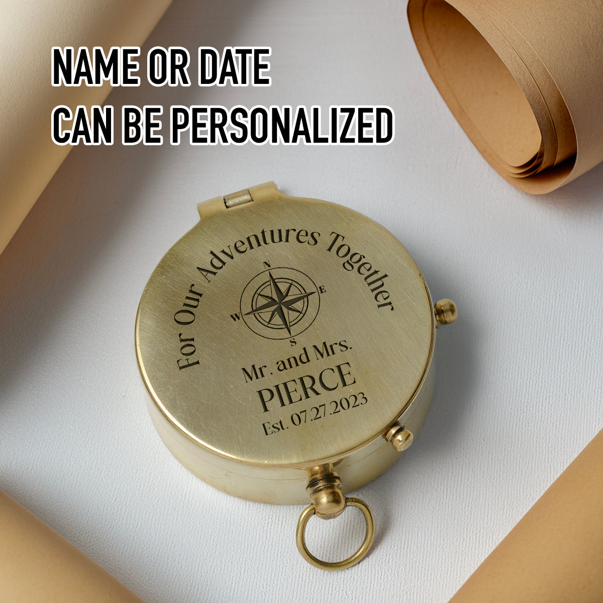 Personalized Engraved Compass - Family - For Couple - May My Heart Be Your Shelter - Gpb26245