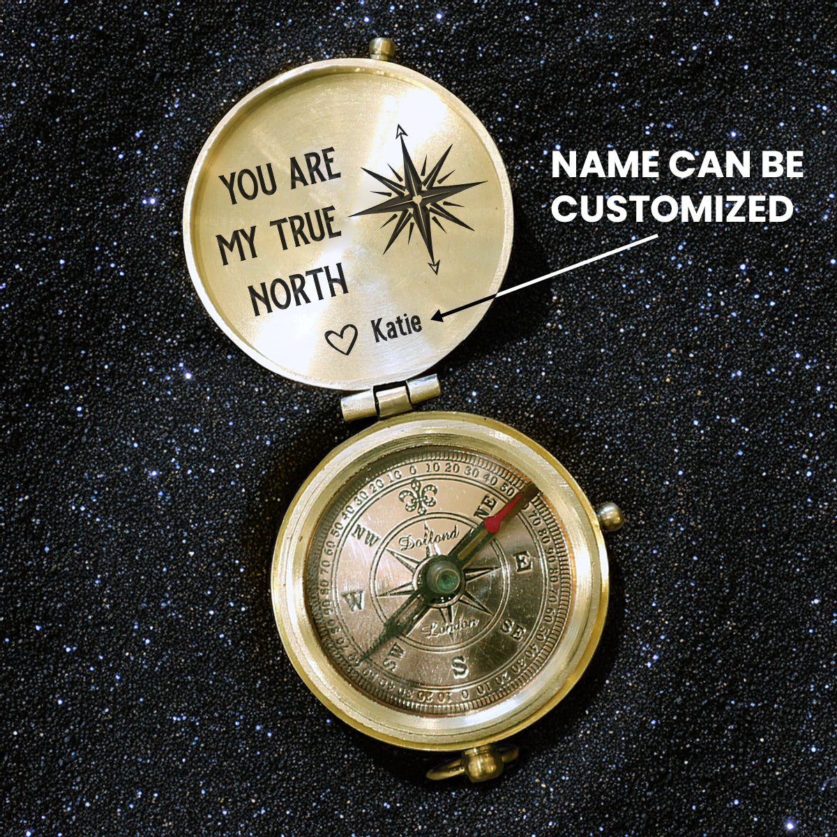 Personalized Engraved Compass - Family - To My Girlfriend - You Are My True North - Gpb13019