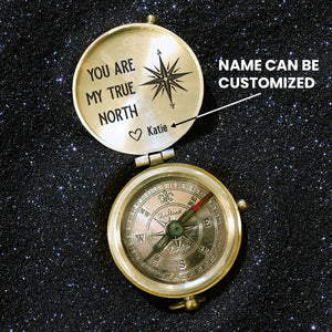 Personalized Engraved Compass - Family - To My Wife - You Are My True North - Gpb15009