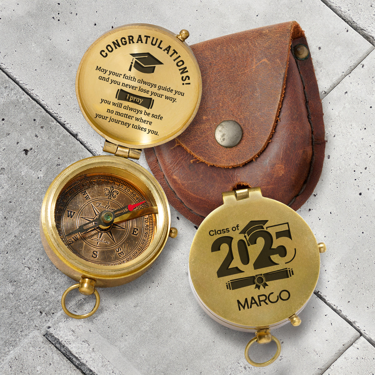 Personalized Engraved Compass - Family - To My Son Daughter Grandson Granddaughter - Gpb16077