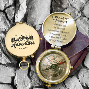 Personalized Engraved Compass - Family - To My Boyfriend - You Are My Compass When I'm Lost - Gpb12016