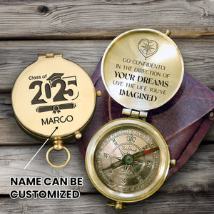 Personalized Engraved Compass - Family - To My Son - Live The Life You've Imagined - Gpb16078