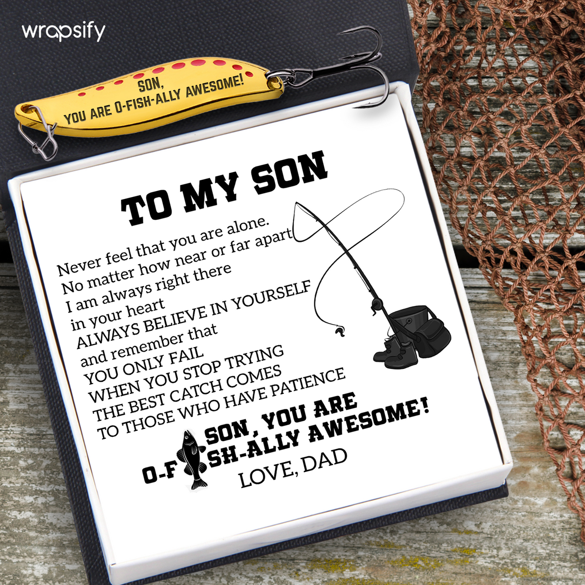 Fishing Lures - Fishing - To My Son - You Are O-fish-Ally Awesome - Gfaa16005