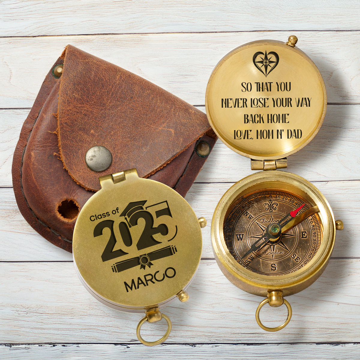 Personalized Engraved Compass - Family - To My Son - To My Daughter - So That You Never Lose Your Way Back Home - Gpb16075
