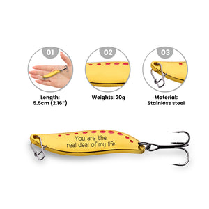 Personalized Spoon Fishing Lure - Fishing - To My Son - You Are The Reel Deal Of My Life - Gfaa16018