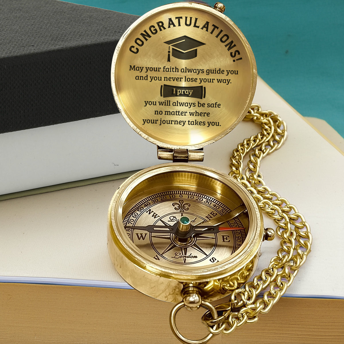 Personalized Engraved Compass - Family - To My Son Daughter Grandson Granddaughter - Gpb16077