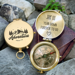 Personalized Engraved Compass - Family - To My Boyfriend - Forever To Go - Gpb12018