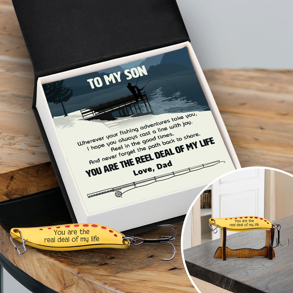 Personalized Spoon Fishing Lure - Fishing - To My Son - You Are The Reel Deal Of My Life - Gfaa16018